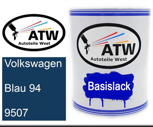 Volkswagen, Blau 94, 9507: 1L Lackdose, von ATW Autoteile West.